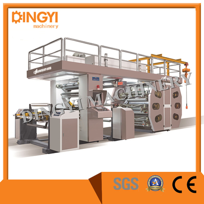 UV σωρός έξι PVC φύλλων αλουμινίου 760MM μηχανή εκτύπωσης CI Flexo υψηλής ταχύτητας χρώματος